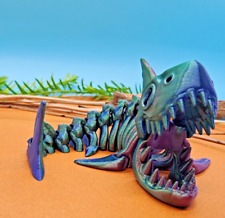 3D Printed Bone Shark, 3D Printed Fidget Toy,  3D Printed Flexible Shark picture
