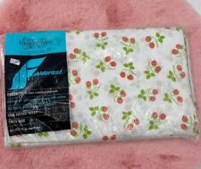 RARE VINTAGE FIELDCREST Strawberry Twin FITTED SHEET NEW OLD STOCK picture