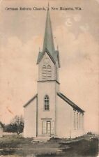 German Reform Church New Holstein Wisconsin WI c1910 Postcard picture