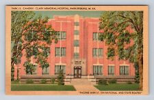 Parkersburg WV-West Virginia, Camden Clark Memorial Hospital, Vintage Postcard picture