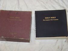 Vintage 1953 HOLY BIBLE The New Testament on 16 rpm Records picture