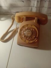 Vintage rotary phone, dark beige picture