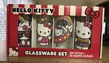 Hello Kitty Glassware SET OF 4 10oz Glasses picture