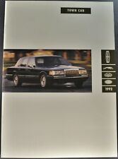 1992 Lincoln Town Car Brochure Signature Series Executive Cartier Original 92 picture