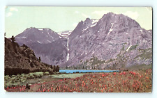 Union Oil High Sierras Mountains c1939 Lake Bishop California Postcard D4 picture
