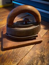 Antique Iron / Flat Iron 1878 Chalfant Complete With Base. RARE picture