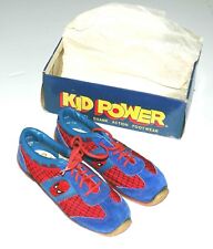 Amazing Spider-Man Vintage Pair Rare 1979 Sneakers by Kid Power w/Original Box picture