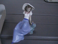 NAO by Lladro, Figurine Girl Sitting with Bird (1987) picture