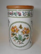 Vintage Portmeirion Botanic Garden Honeysuckle 8” Canister W/ Wood Lid picture