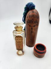 VINTAGE MADERAS DE ORIENTE PERFUME BOTTLE  AND WOOD CONTAINER EMPTY picture