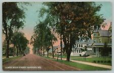 Sanford Maine~Lower Main Street~Victorian Houses~Mansions~c1910 Postcard picture