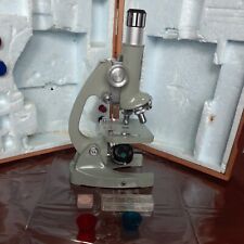 Vintage Tasco Deluxe High Quality Microscope Green With Original Box Japan picture
