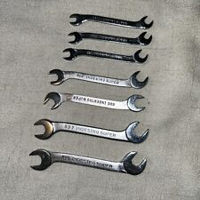 Vintage INDESTRO Super Combination Wrench Set 800 Series USA Lot of 7 picture