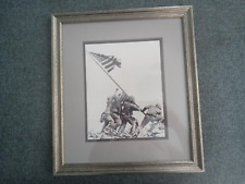 Raising the Flag Iwo Jima 1945 WWII Original Photo Signed By Joe Rosenthal  WOW picture