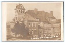 1910 High School Cameron West Virginia W. VA RPPC Photo Postcard picture