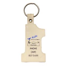 Vintage 4 Seasons Real Estate Advertising Key Fob Ring Keychain Four Illinois picture