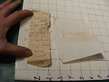 vintage ISRAEL paper - 1969 note left at train station for No. 82 train  picture