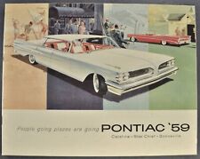 1959 Pontiac Brochure Bonneville Star Chief Ventura Catalina Wagon Original 59 picture