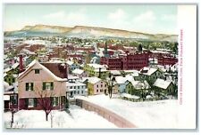 c1905 City Of Meriden Connecticut From Pleasant Street Winter Scene Postcard picture