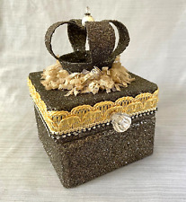 Vintage Keepsake Jewelry Trinket Box Hinged picture
