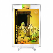 MARY HAD A LITTLE LAMB Art Card Holo Classics 2023 GleeBeeCo #MRHF *GOLD* 1/1 picture