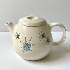 Vintage Franciscan Atomic Starburst Teapot MCM Tea Pot w/ Lid *Chip 5 1/2