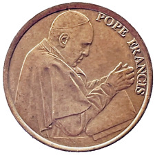POPE FRANCIS Religious TOKEN Christianity Catholic Collectible Large Coin picture