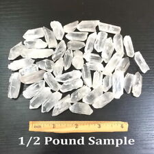 1/2 LB Bulk Clear White Rough Quartz Terminated Points Natural Crystal Wands picture