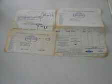 1967 Old National Bank in Evansville (IN) Charge Account Payment Receipts x 4 picture