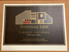 Vintage Whitehall Winery 1986 Art Series Cabernet Sauvignon Poster Napa Valley picture