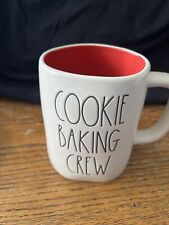 Rae Dunn Cookie Baking Crew Ceramic Mug Magenta NEW Holiday picture