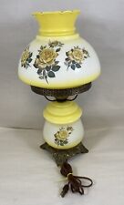 ACCURATE CASTING YELLOW HURRICANE LAMP WITH ROSES 3-WAY GONE WITH THE WIND 19