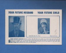 ARCADE CARD OF 1935 YOUR FUTURE HUSBAND YOUR FUTURE CHILD picture