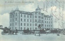 Postcard Indiana IN Michigan City St. Anthony's Hospital 1908 picture