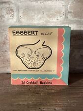 Vintage 1959 EGGBERT 36 Baby/Maternity Novelty Cocktail Napkins in Orig Box picture