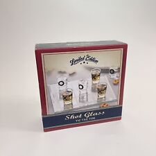 Tic Tac Toe Shot Glass Set New In Original Box Limited Edition picture