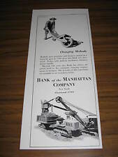1936 Vintage Ad Bank of Manhattan Co Heavy Road Construction Equipment picture