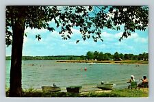 Jamestown PA-Pennsylvania, Camping At Pymatuning Lake, Vintage Postcard picture