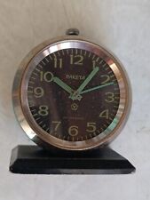 Alarm clock Vintage USSR Raketa .1970s.Wristwatch Mechanism.Working.Serviced. picture