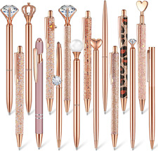 16 Pcs Ballpoint Pens Set Metal Crystal Diamond Pen Glitter Pens for Journaling  picture