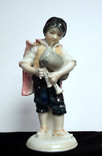 Karl Ens 'Bagpipe Boy' Porcelain Figurine German Volkstedt picture