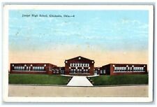 c1920s Junior High School Roadside Chickasha Oklahoma OK Unposted Cloud Postcard picture