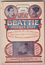 Antique True Crime Pulp 1911 ,Complete History Great Beattie Murder case RARE  picture