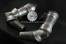 Hammered Steel Medieval Pair Of Arms Guard With Bracers & Pauldrons S picture
