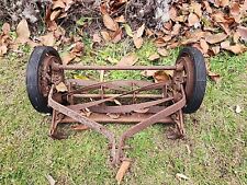 Vintage Antique Metal Push Grass Cutter Mower Model GREAT STATES 400 picture