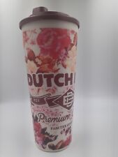 FLORAL DUTCH BROS PREMIUM QUALITY COFFEE PASS THE GOOD VIBES PLASTIC TUMBLER picture