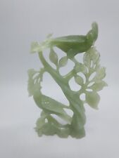 Chinese Carved Jade Birds 7.5”H, 5.5”W, 1.13”D. picture