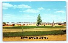 WADENA, MN Minnesota ~ TWIN SPRUCE MOTEL 1961 Roadside Postcard picture