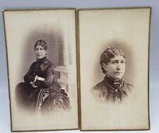1880s Pair of Cabinet Photo Card of Victorian Woman by John Taylor Rochester NY picture