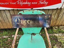 Vintage Queen Cola Sign Thin Tin picture